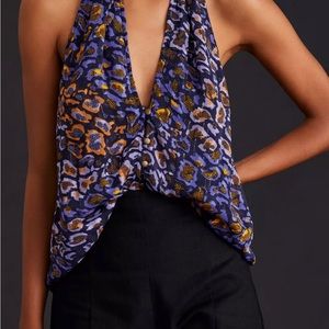 Anthropologie Sleeveless Halter Tank
